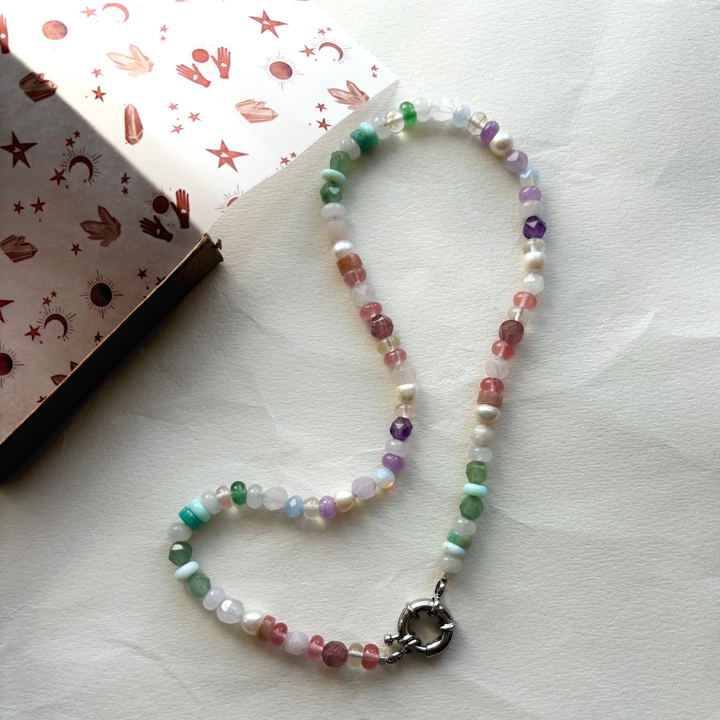 Crystal Necklace | 'Mallow' 16 Inches