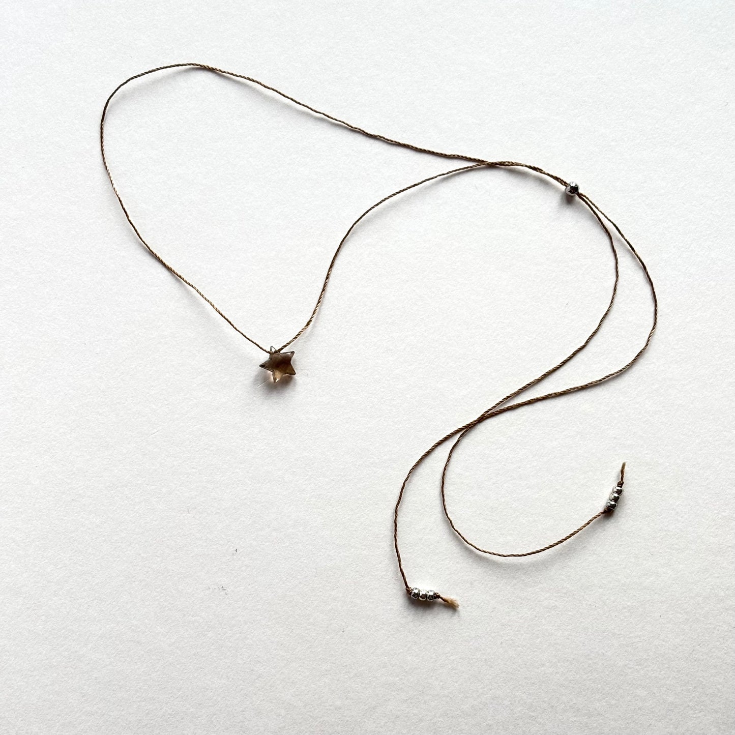 Crystal Charm Necklace | Smokey Star