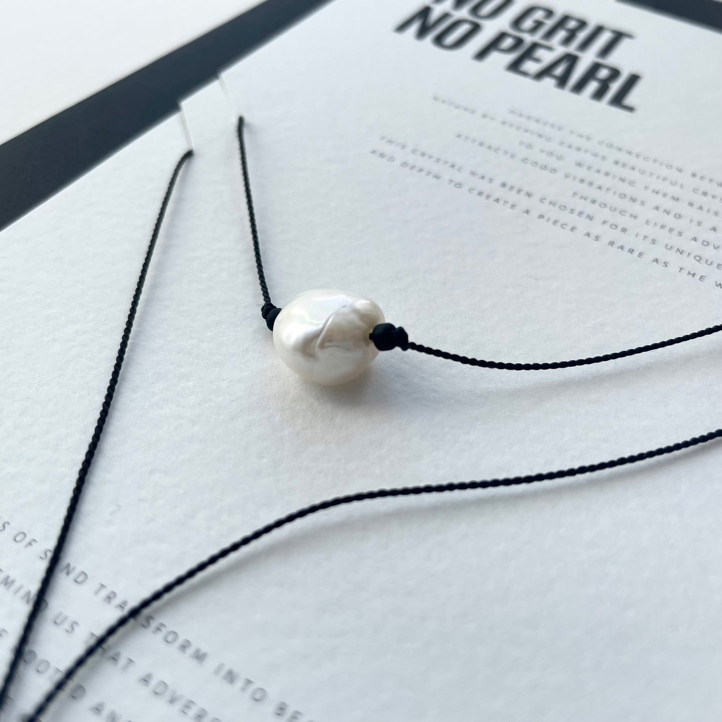 NO GRIT, NO PEARL | Nugget Necklace