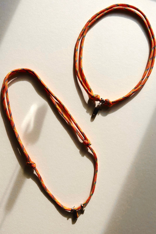 90's Chord Charm Necklace | Tigers Eye