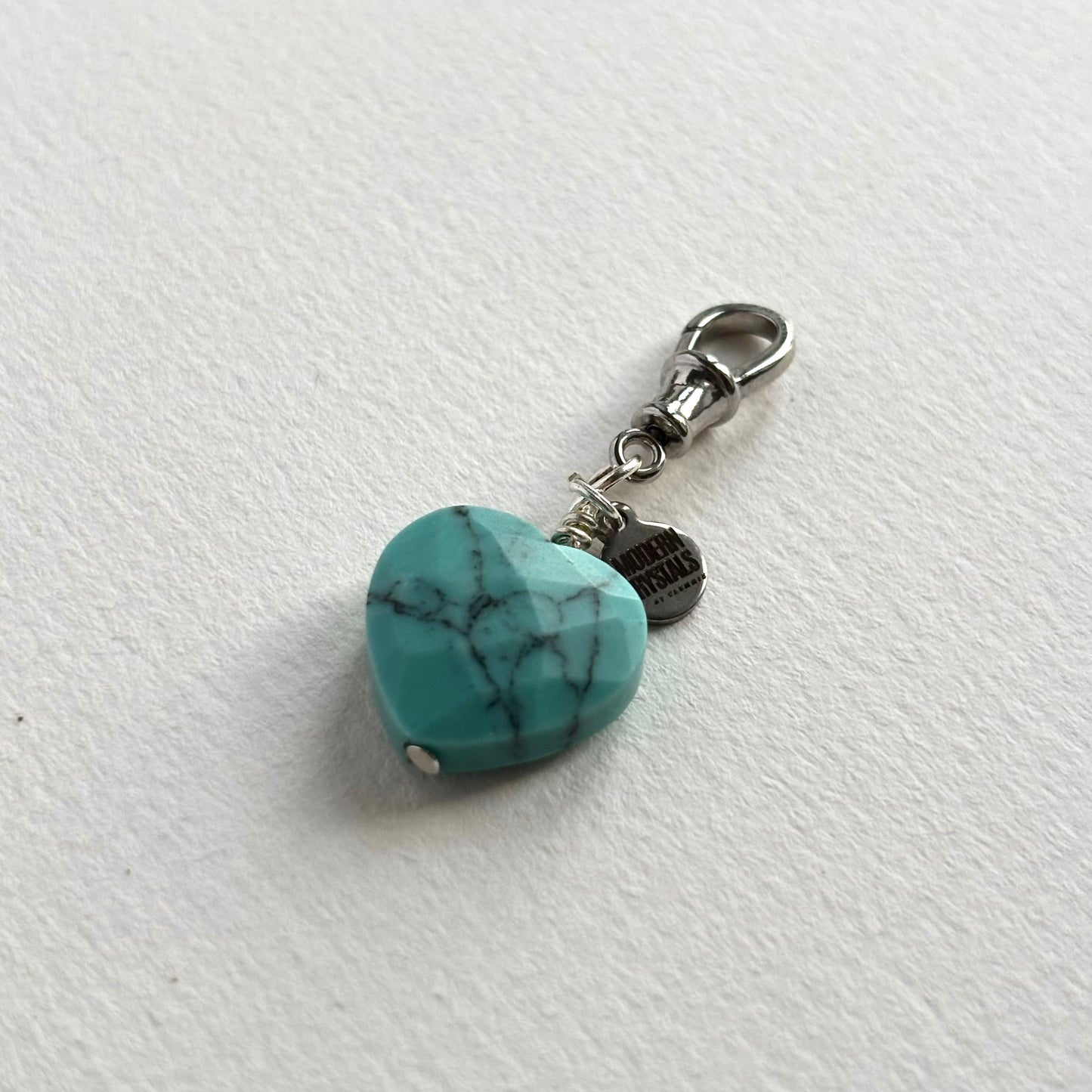 Turquoise Heart | Charm + String