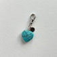 Turquoise Heart | Charm + String