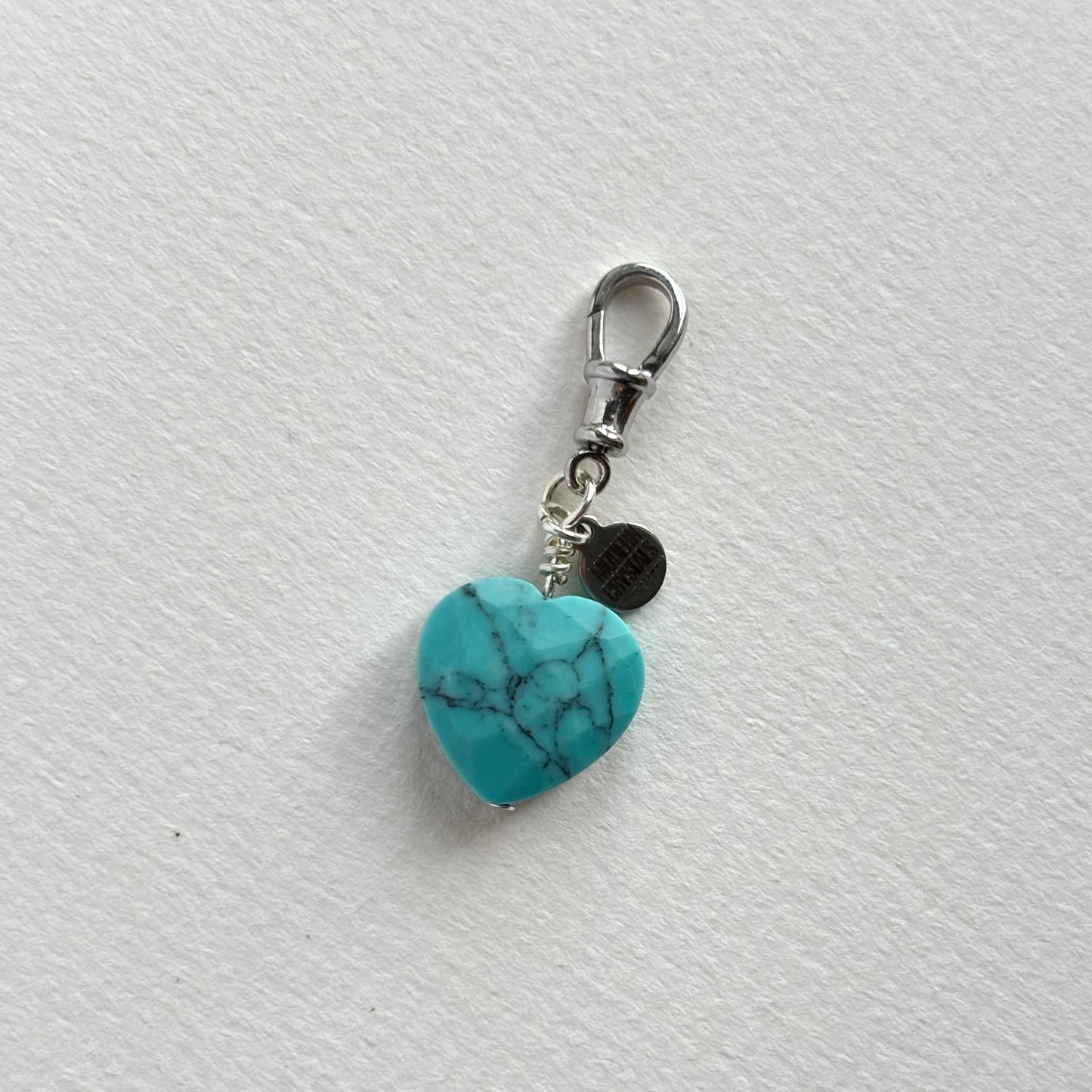 Turquoise Heart | Charm + String