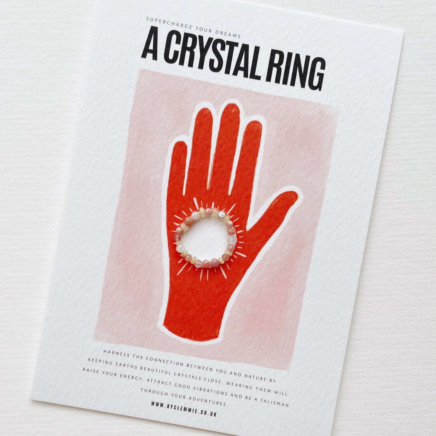 CRYSTAL RING  | Pink Blend