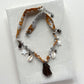 Bandana Necklace Ochre + Smokey Quartz