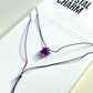 Crystal Charm Necklace | Amethyst Star