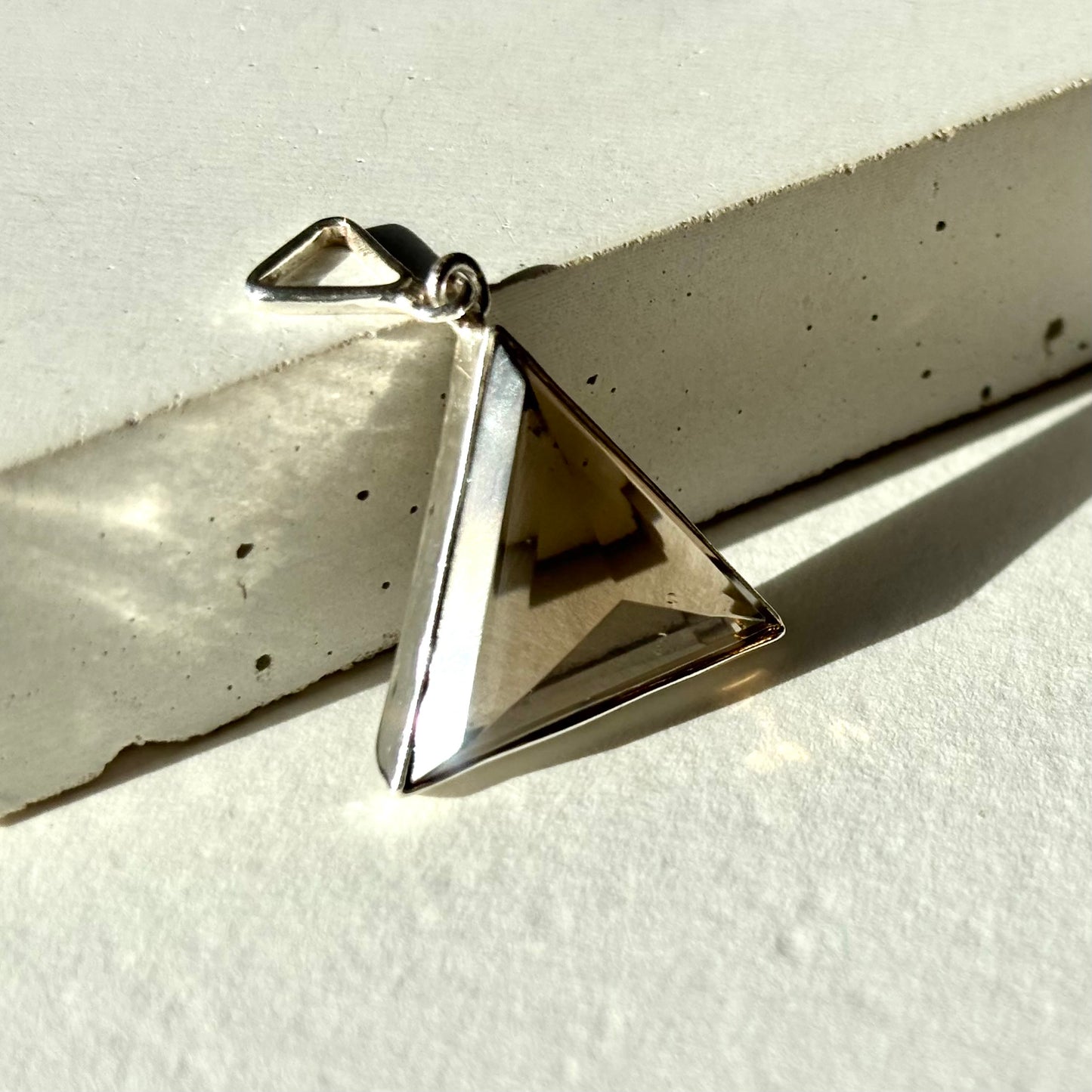 Pyramid Necklace - Smokey Quartz