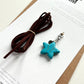 Turquoise Star | Charm + String