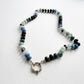 Crystal Candy Necklace  | 17" Long |  Blue + Green colours