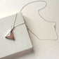Pyramid Necklace - Rose Quartz