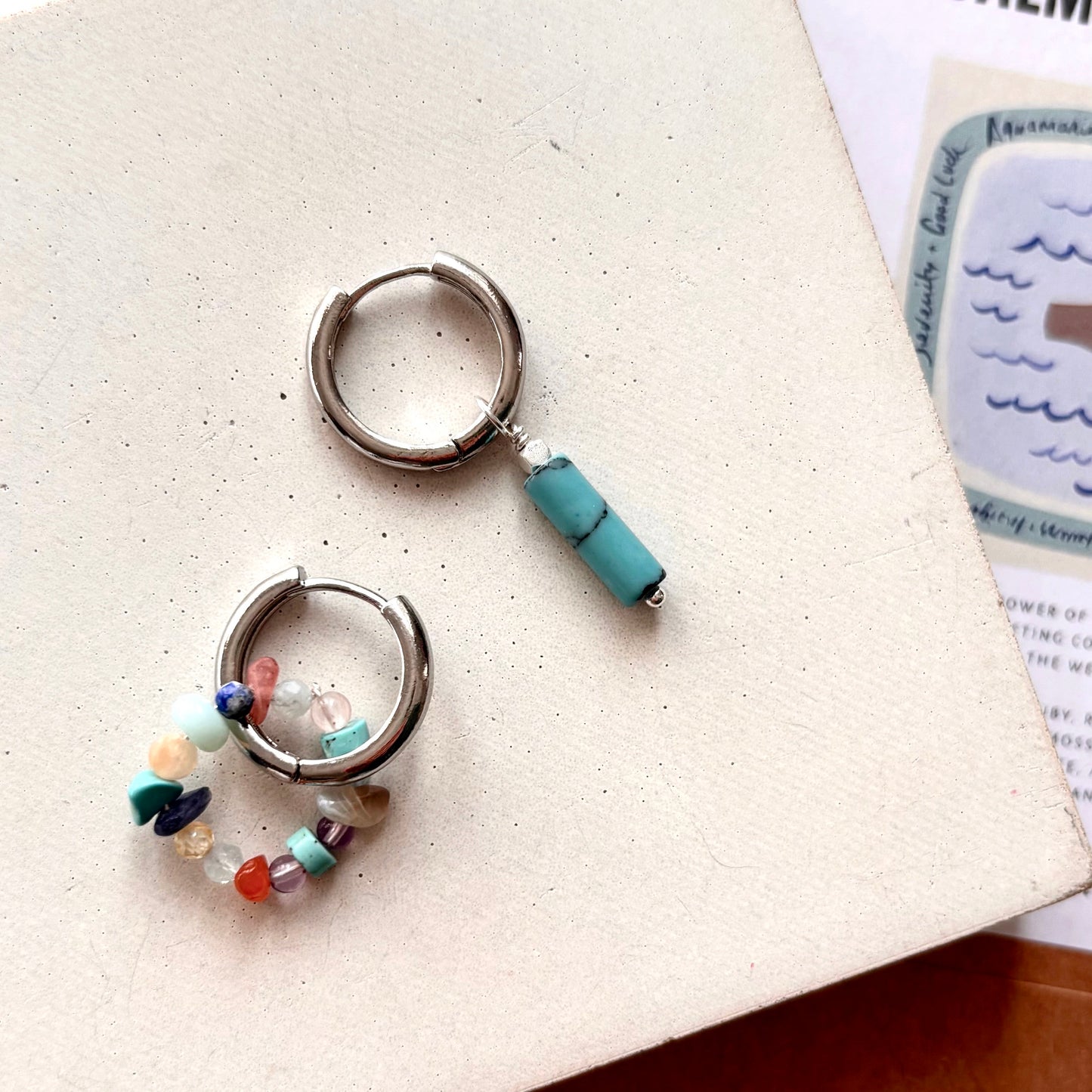 CALMING OCEAN  | Charm Earrings