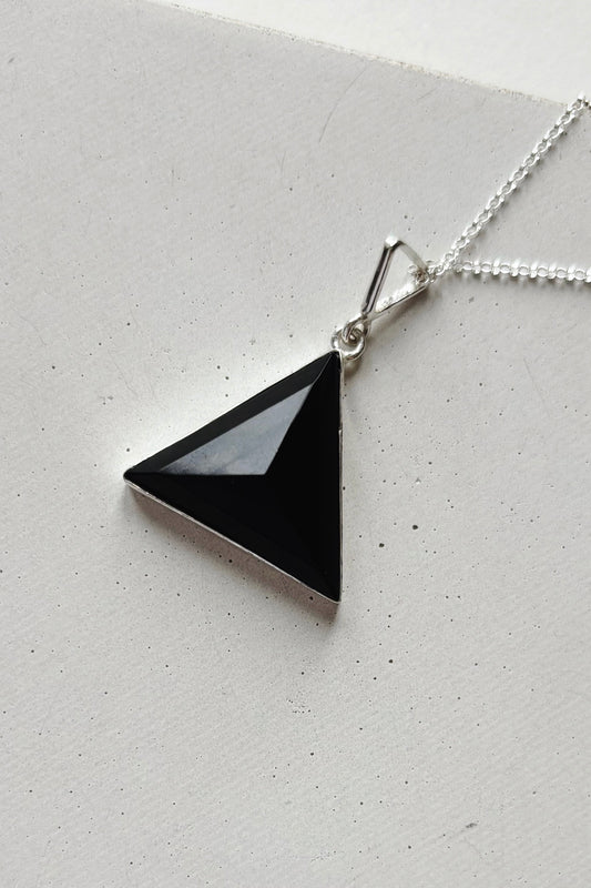 Pyramid Necklace - Onyx