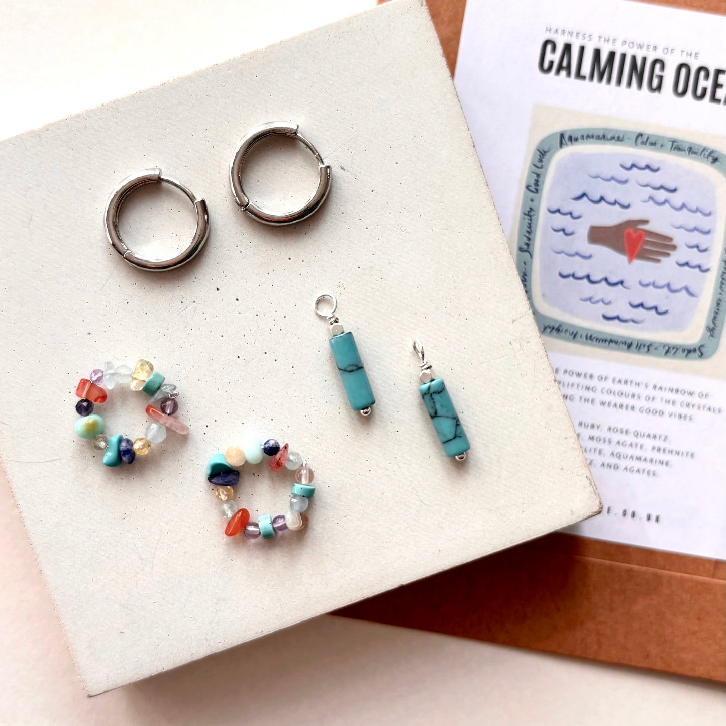 CALMING OCEAN  | Charm Earrings