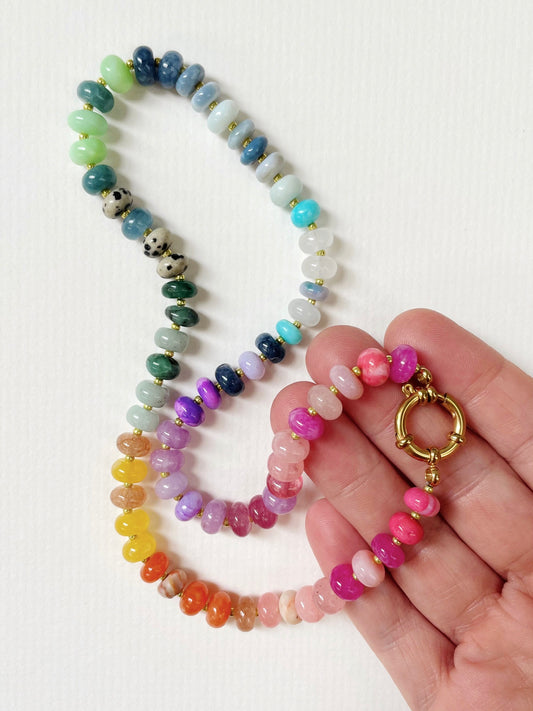 Crystal Necklace | Multi-Bright Crystals