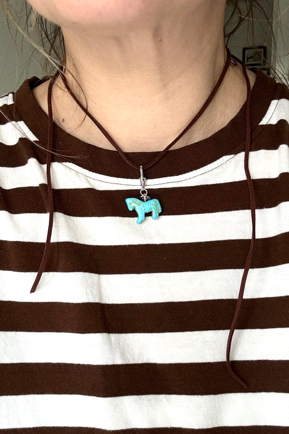Turquoise Horse | Charm + String