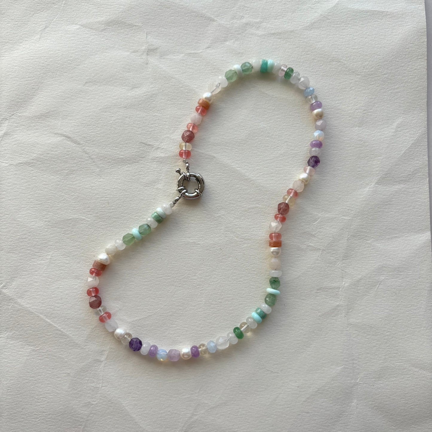 Crystal Necklace | 'Mallow' 16 Inches