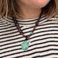 90's Chord Charm Necklace | Turquoise