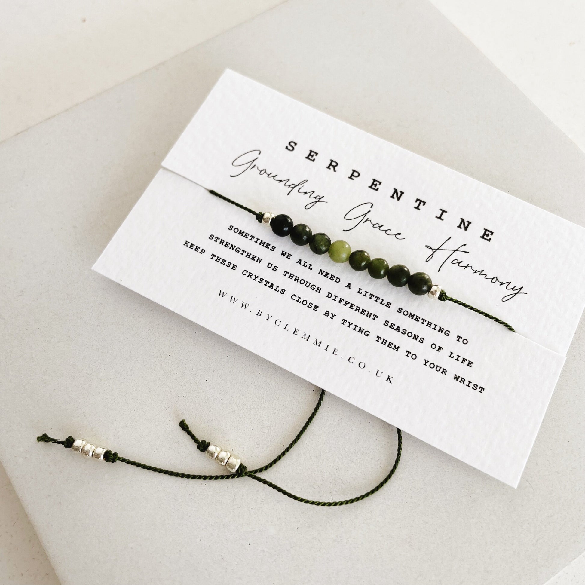 SERPENTINE | Tie On Crystal Bracelet