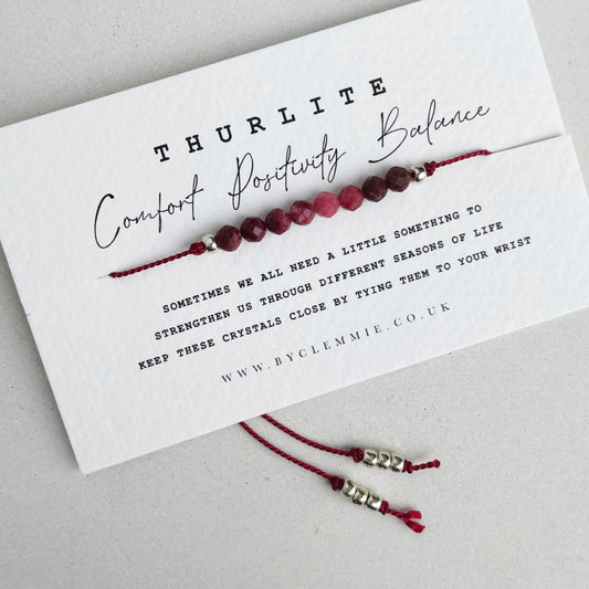 THURLITE | Tie On Crystal Bracelet