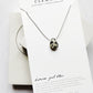 DAINTY SILK NECKLACE | DAMATIAN JASPER DROP