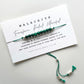 MALACHITE | Tie On Crystal Bracelet