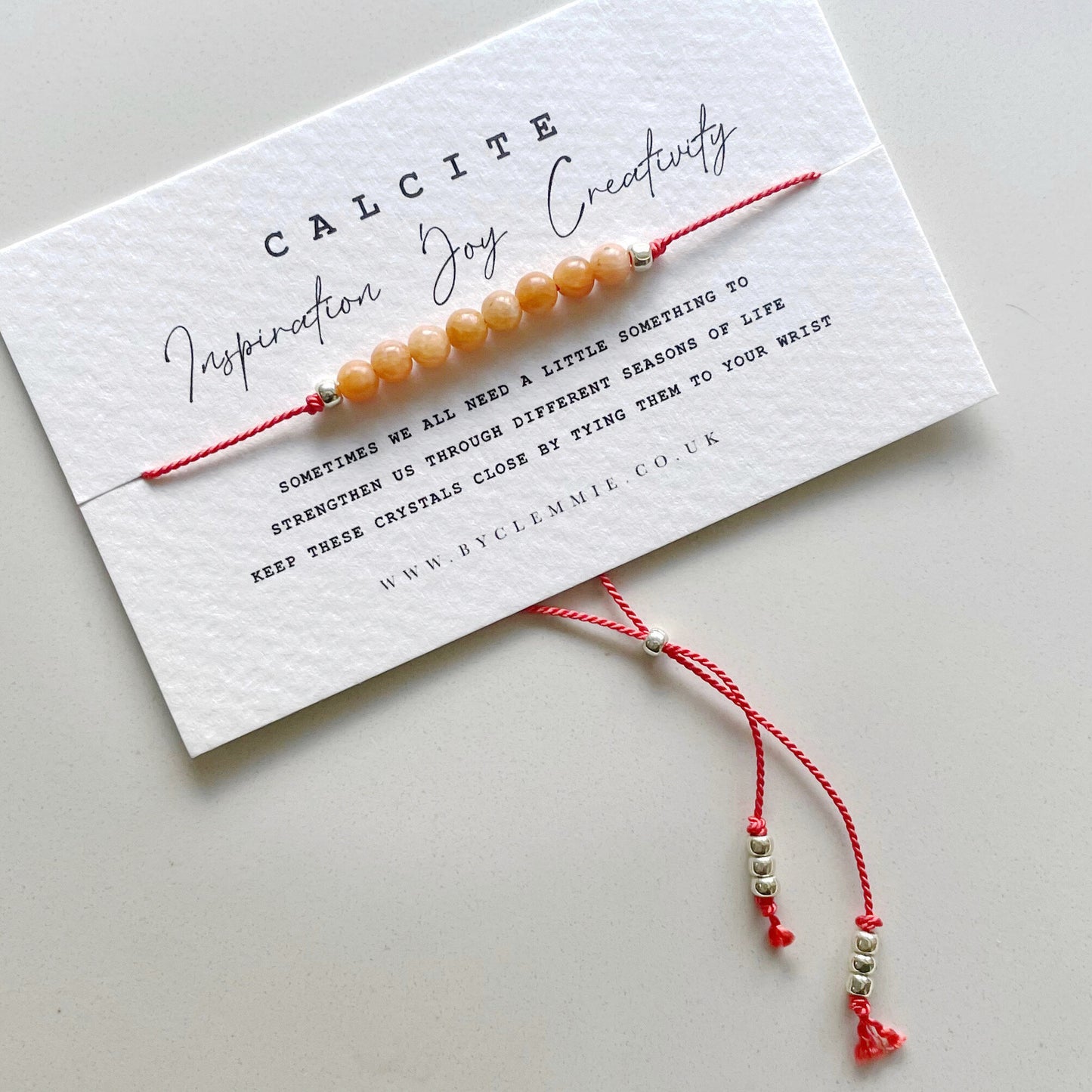 CALCITE | Tie On Crystal Bracelet