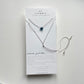 Crystal Charm Necklace | Blue Topaz Star