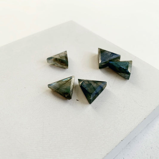 Crystal Charm Necklace | Labradorite Pyramid