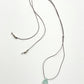 Crystal Charm Necklace | Aquamarine Pyramid