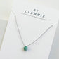 Silk Charm Necklace | Emerald Star